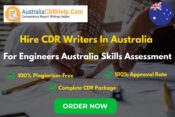 Hire CDR Writers in Australia for Engineers Australia- AustraliaCDRHelp.Com